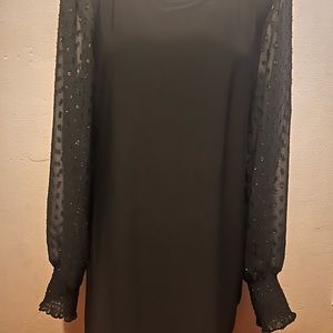 Sam and Jess black long sleeve dress